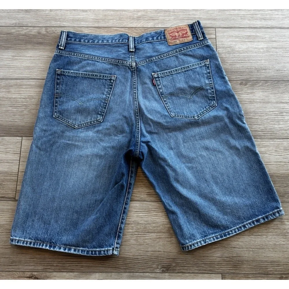 Levis Shorts Mens 36 569‎ Loose Straight Baggy Faded Comfort Casual Zip Y2K